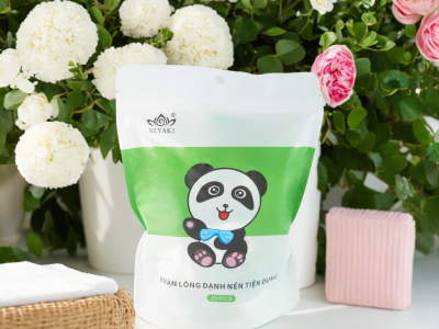 Khăn Mặt Nén Du Lịch Beyaki Nâng Niu Da Mặt Giá Chỉ Một Cốc Trà Sữa