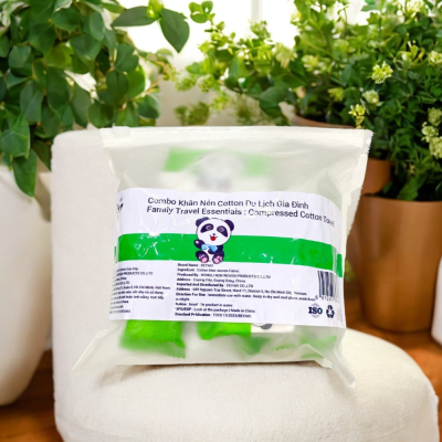 Combo Khăn Nén Du Lịch Gia Đình Beyaki Bộ 28 Viên