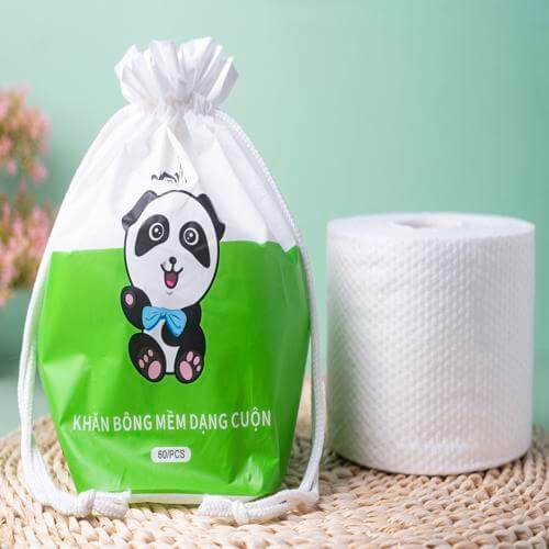Khăn lau mặt thuần cotton an toàn cho làn da , mang lại cảm giác dịu êm