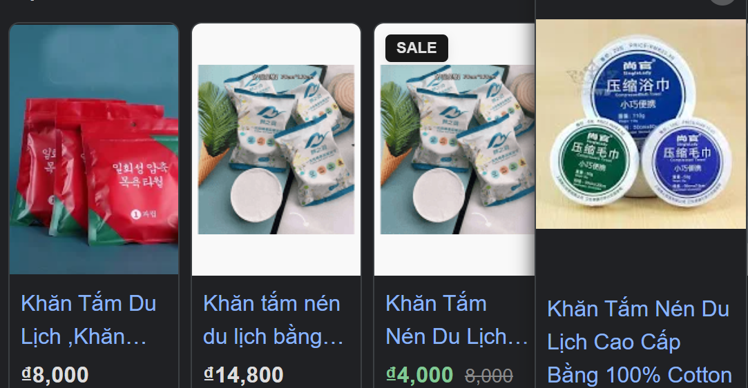 Khăn cotton giả đội lốt 100% cotton