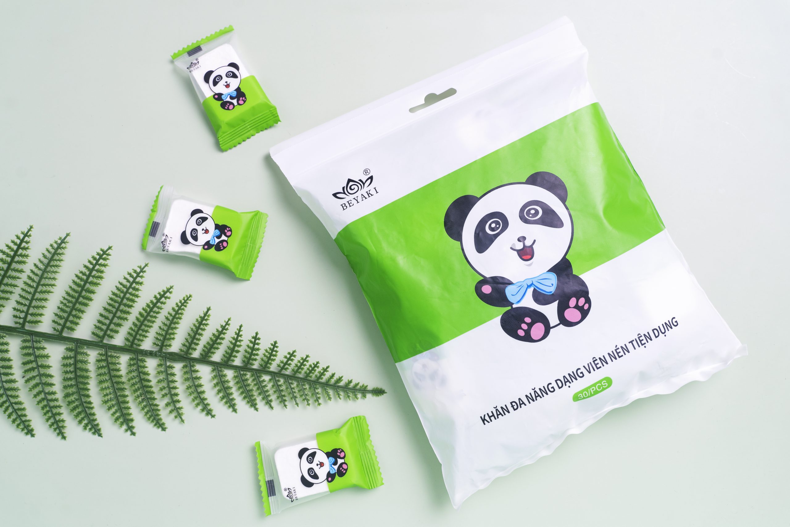 Khám phá khăn đa năng Beyaki 100% cotton cao cấp 1 Khăn đa năng Beyaki đa năng được đóng gói thành từng viên nén nhỏ xinh. Ảnh : nguồn Beyaki