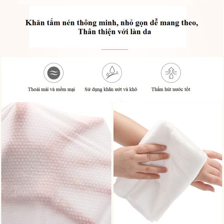 Khăn Tắm Nén Quyến Rũ: Đẳng Cấp Gọn Nhẹ Cho Người Dùng Thông Minh 3 Khăn tắm nén thường được làm từ các vật liệu dễ phân hủy và thân thiện với môi trường ( Nguồn ảnh: Internet )
