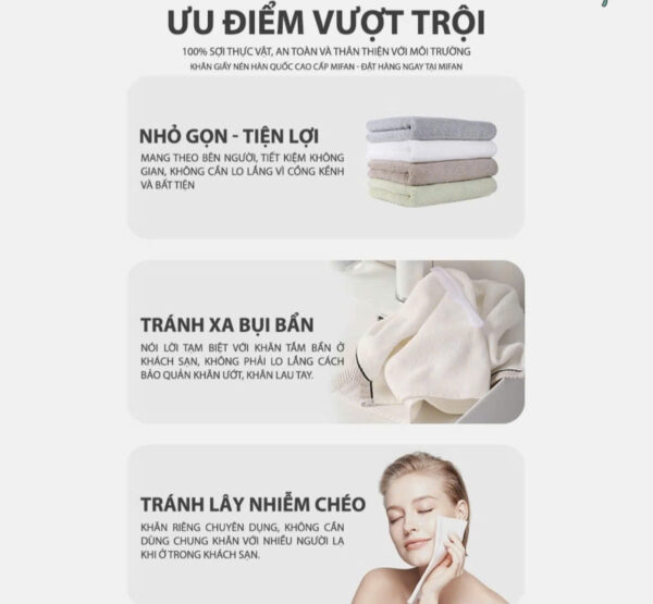 Với thiết kế dễ mở và khả năng tiết kiệm không gian, khăn nén tốt là giải pháp lý tưởng cho những ai cần sự tiện lợi ( Nguồn ảnh: Internet )