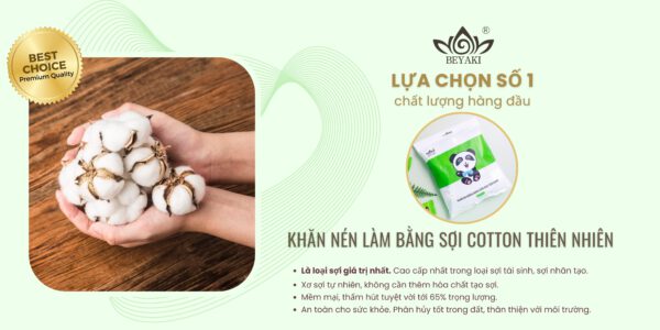 Khăn ướt dạng viên nén Beyaki đảm bảo sự mềm mại và an toàn cho làn da nhạy cảm nhất ( Nguồn ảnh: Internet )