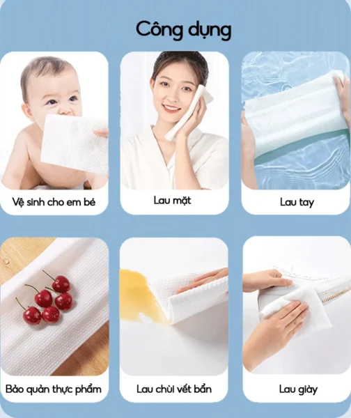 Các loại khăn nén tốt làm từ sợi thường mềm mại và thân thiện với da, không gây kích ứng hoặc trầy xước ( nguồn ảnh: Internet )