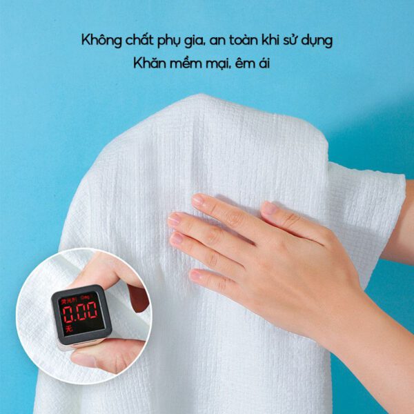 Chất lượng của khăn tắm nén Beyaki với bông cotton tự nhiên, mềm mại và an toàn cho da. đó là lý do khăn tắm nén có tốt không? ( Nguồn ảnh: Internet )